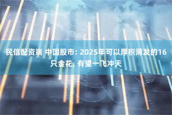 民信配资端 中国股市: 2025年可以厚积薄发的16只金花, 有望一飞冲天